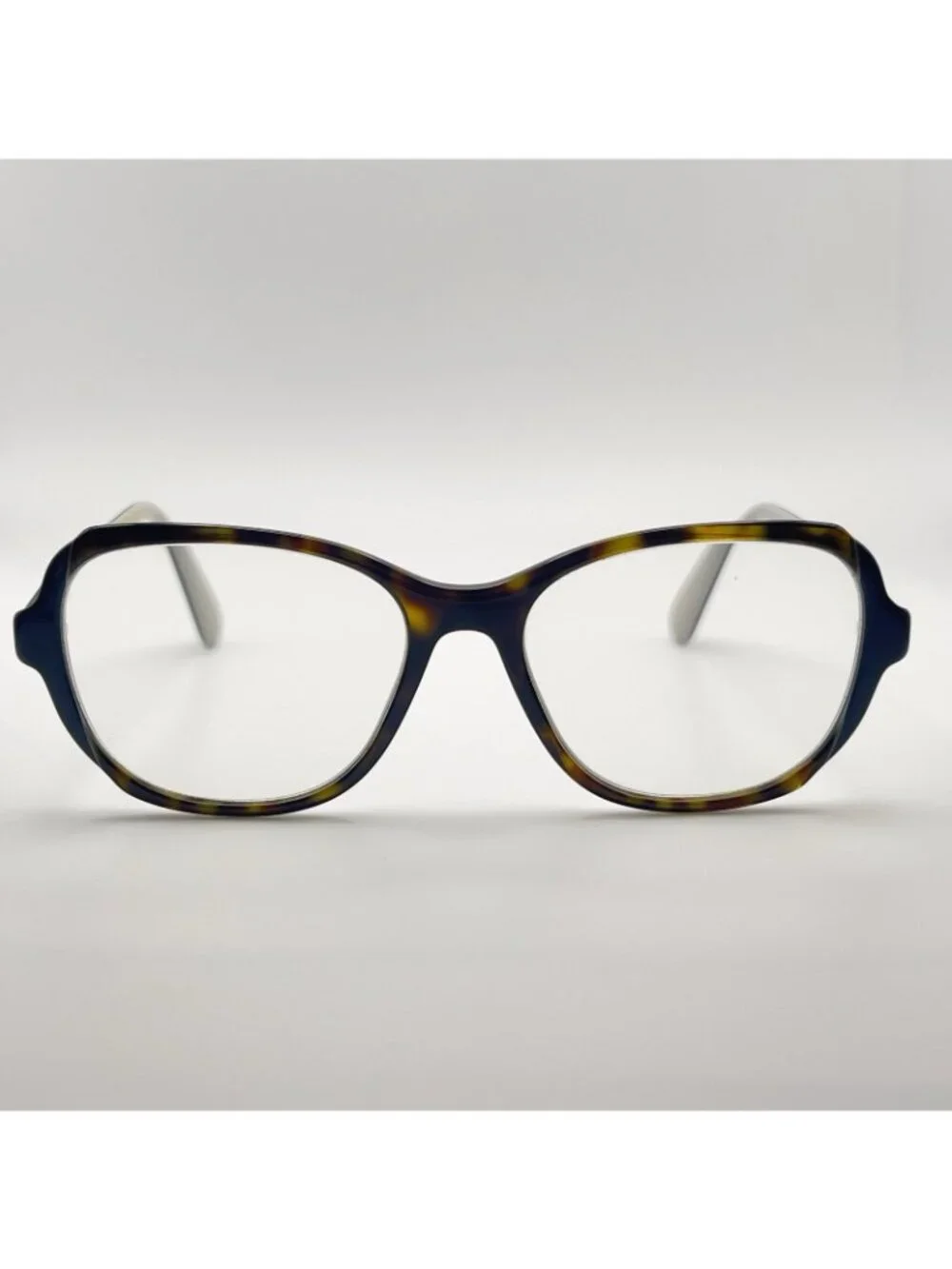 Prada VPR03V W3C-1O1 Eyeglass Frames Tortoise Brown Blue Gray 54-17-140 Italy